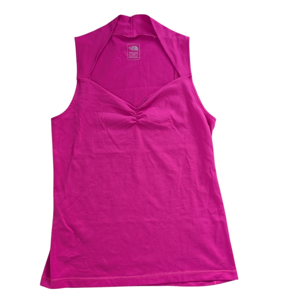 Northface HotPink Sleeveless Performance Top Sz L